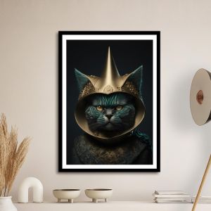 Cats and magic I αφίσα κάδρο  Αφίσα πόστερ με μαύρη κορνίζα