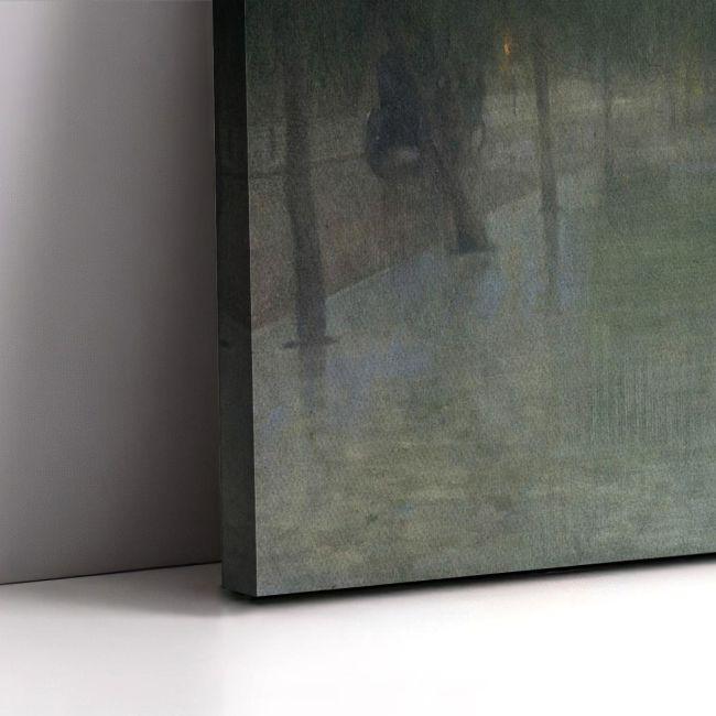 Πίνακας σε καμβά Μετά τη βροχή στη Βασιλίσσης Σοφίας Μαθιόπουλος Π Καμβάς τελαρωμένος