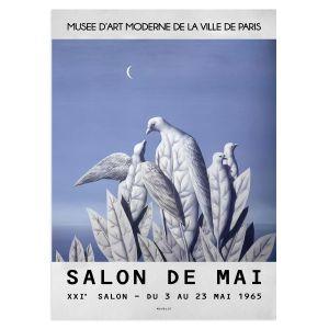 Αφίσα Έκθεσης Musee d'art de Paris I Magritte R αφίσα κάδρο  Αφίσα πόστερ με μαύρη κορνίζα 2