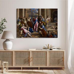 Canvas print Christ driving the money changers from the temple El Greco Framed canvas View 1 2