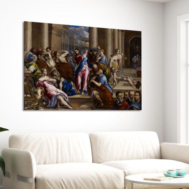 Πίνακας σε καμβά Christ driving the money changers from the temple El Greco Καμβάς τελαρωμένος, 3