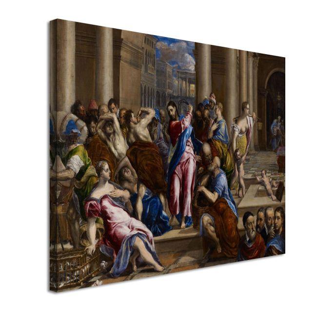 Πίνακας σε καμβά Christ driving the money changers from the temple El Greco Καμβάς τελαρωμένος, 5