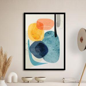 Abstract rocks I αφίσα κάδρο  Αφίσα πόστερ με μαύρη κορνίζα