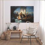 Canvas print The flight from Patras, Tsokos Dionysios
