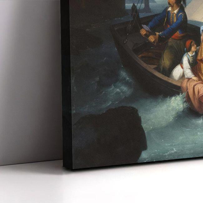 Canvas print The flight from Patras, Tsokos Dionysios