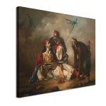 Canvas print The death of Markos Botsaris, Tsokos Dionysios