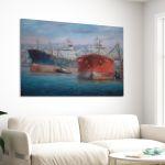 Canvas print Tanker ships I