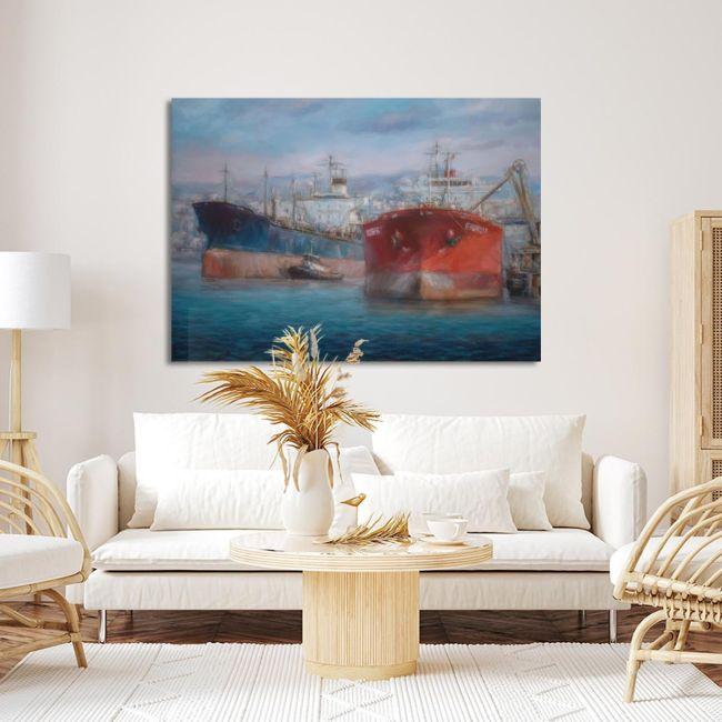 Canvas print Tanker ships I