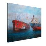 Canvas print Tanker ships