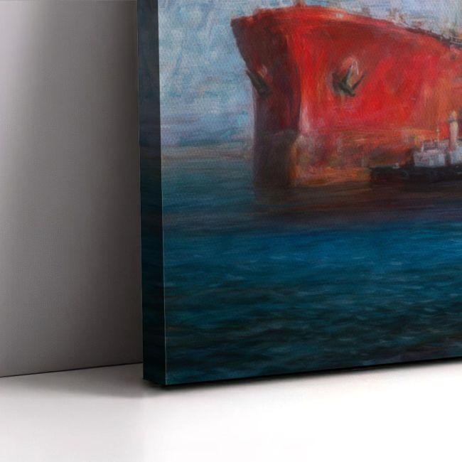 Canvas print Tanker ships