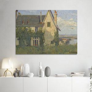 Πίνακας σε καμβά La maison a la Campagne Οικονόμου Μ Καμβάς τελαρωμένος