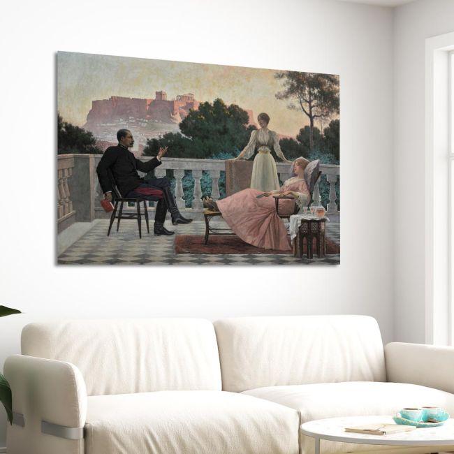 Canvas print On the terrace, Rizos I
