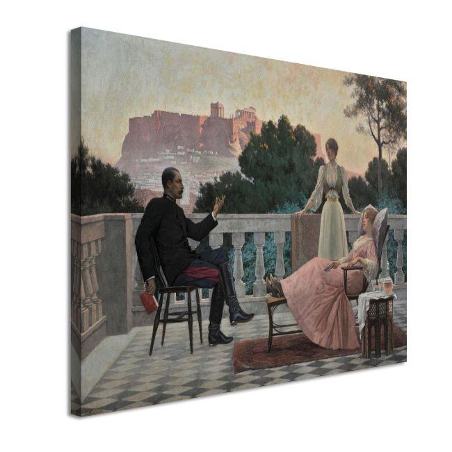 Canvas print On the terrace, Rizos I