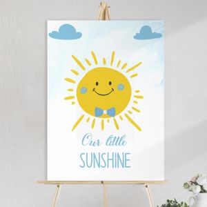 Canvas print welcome to my baptism,Sun, boy