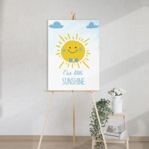 Canvas print welcome to my baptism,Sun, boy 2