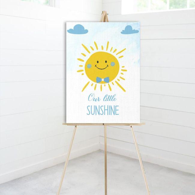 Canvas print welcome to my baptism,Sun, boy