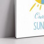 Canvas print welcome to my baptism,Sun, boy