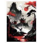 Red Japan αφίσα κάδρο  Αφίσα