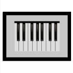 Piano keys αφίσα κάδρο  Αφίσα