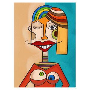 Woman Picasso style αφίσα κάδρο  Αφίσα πόστερ με μαύρη κορνίζα 2