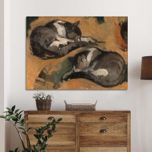 Πίνακας σε καμβά Γάτες Λύτρας Καμβάς τελαρωμένος