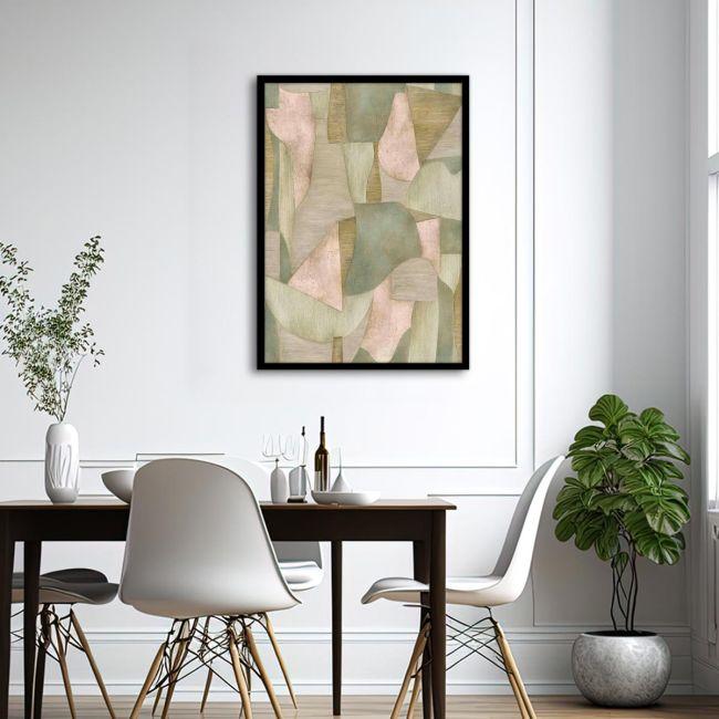 Abstract green forest, poster