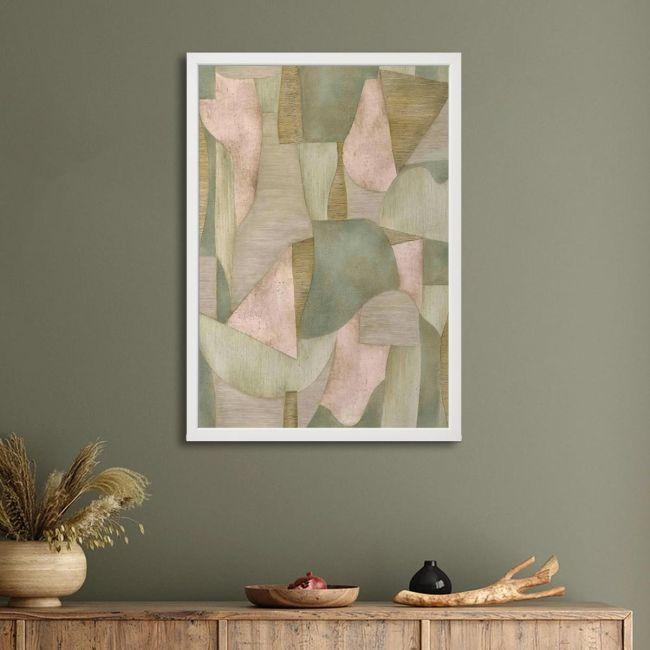 Abstract green forest, poster