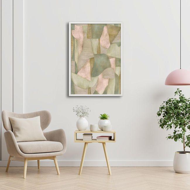 Abstract green forest, poster