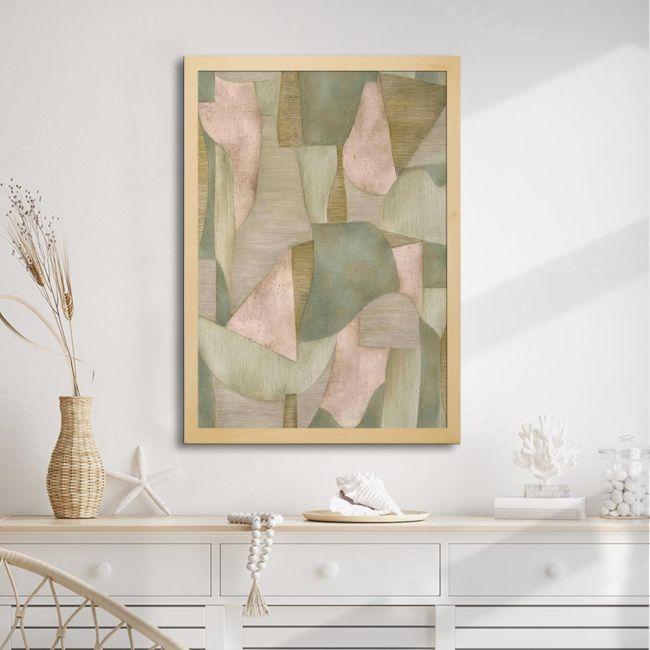 Abstract green forest, poster