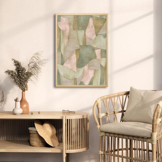 Abstract green forest, poster