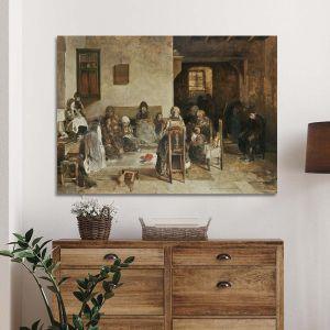 Canvas print The obituaries from Psara, Lytras