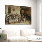 Canvas print The obituaries from Psara, Lytras