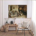 Canvas print The obituaries from Psara, Lytras