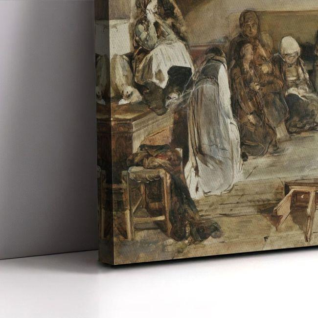 Canvas print The obituaries from Psara, Lytras