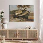Canvas print Boat on the shore, Altamuras I