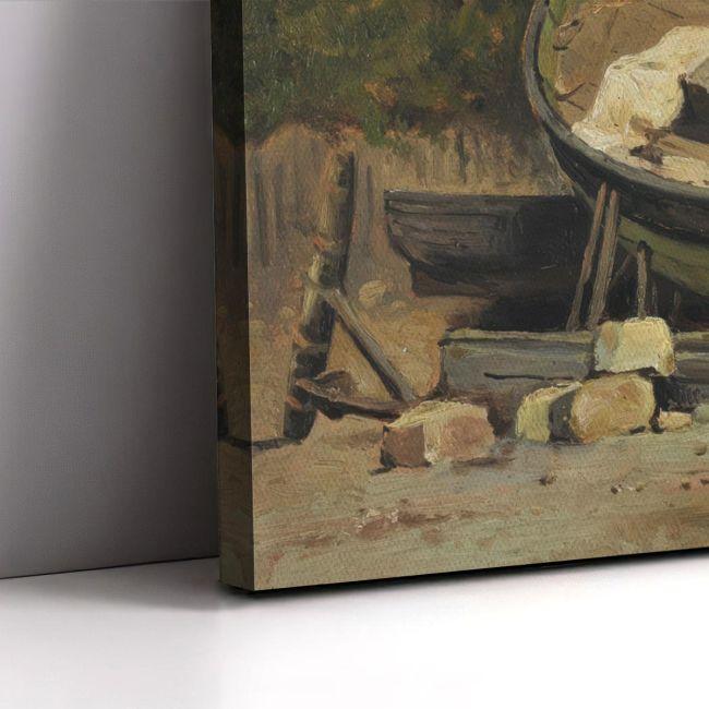 Canvas print Boat on the shore, Altamuras I