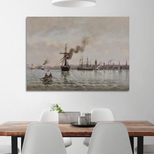 Πίνακας σε καμβά Λιμάνι Κοπεγχάγης Αλταμούρας Ι Καμβάς τελαρωμένος