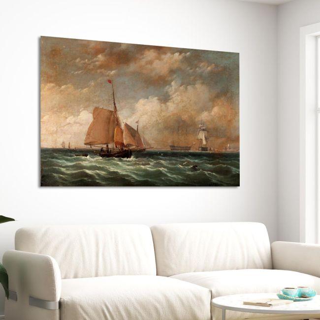 Canvas print In the port of Copenhagen, Altamouras I