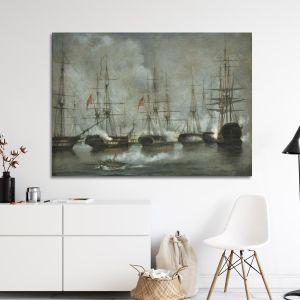 Canvas print Naval battle of Nafpaktos, Altamouras I
