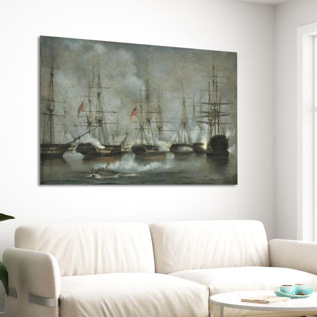Canvas print Naval battle of Nafpaktos, Altamouras I