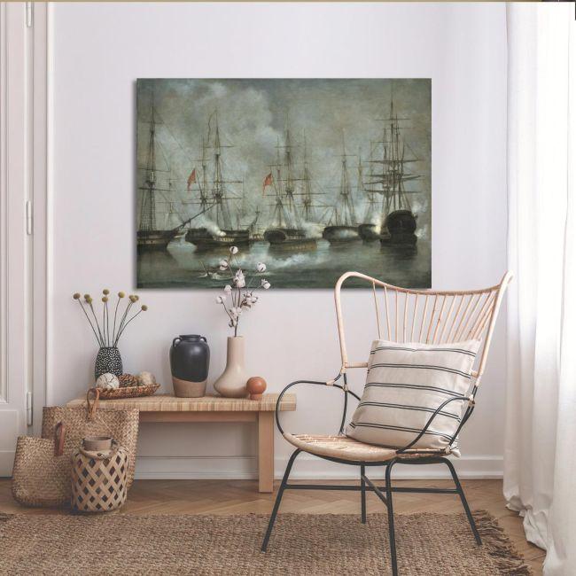 Canvas print Naval battle of Nafpaktos, Altamouras I