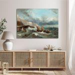 Canvas print Taming the waves, Altamouras I
