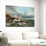 Canvas print Taming the waves, Altamouras I