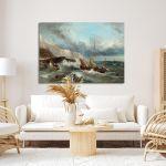 Canvas print Taming the waves, Altamouras I