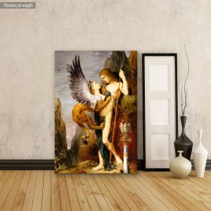 Canvas print Oedipus and the Sphinx, Gustave Moreau
