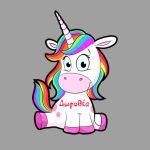 Baby car sticker unicorn personalized