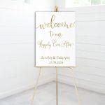 Καμβάς γάμου Welcome to our happily ever after Καμβάς τελαρωμένος