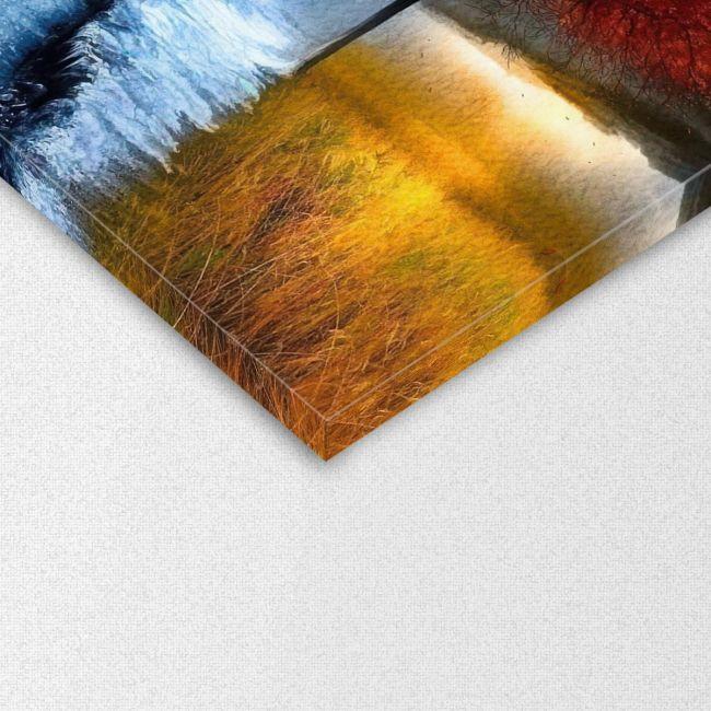 Πίνακας σε καμβά Four season trees