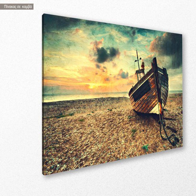 Canvas printThe old fishing boat