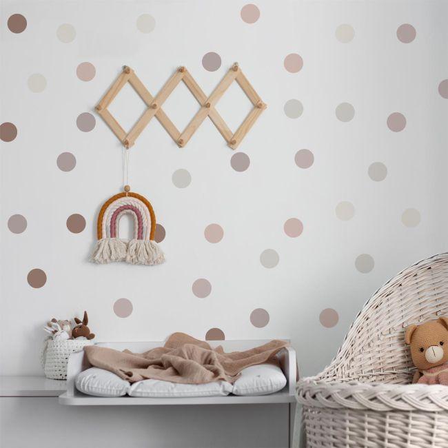 Kids wall stickers Beige Dots